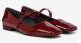 Franco Sarto Tinsley Patent Leather Burgundy Mary Jane Flats Women’s SZ 7.5 NWOT Photo 0