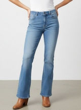 Wrangler Women's Flare Leg Jeans Blue Mid Rise Bootcut Retro Y2K Size 30x32 Photo 0
