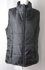 Jackson Hole Puffer Vest Women Large Black Quilted Full Zip Outdoor Hiking Layer Photo 0