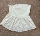 Shein White Strapless Top Photo 0