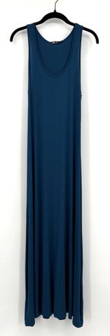 EXCHIC Teal Maxi Dress Sleeveless Tank Stretch Casual Flowy Lounge Summer Size M Photo 0