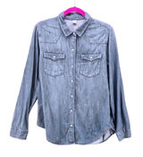 Old Navy Womens Western Shirt Large Cowgirl Rodeo Summer Country Concert Horse Photo 0