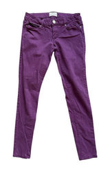 Womens Aeropostale Lola High Waisted Jeggings Skinny Jeans in Purple - Sz 1/2 Photo 0