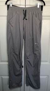 Women’s Black and Grey Nike Reflective Running Pants Size M Photo 0