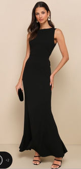 Lulus Dress Black Photo 0