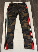 Liz & Sara Camouflage Racing Stripe Drawstring Leisure Pants M Indie Sleaze Rave Photo 0
