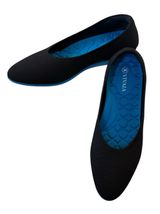 VIVAIA Ballet Flats 38.5 US 7.5 Women’s Aria Walker Black Blue Comfort Slip On Photo 0