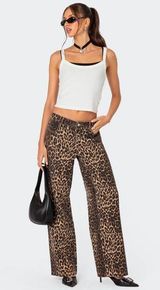 Edikted Cheetah Jeans Photo 0