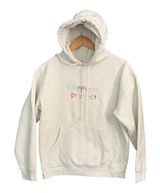 Happiness Project White Hoodie Rainbow Smiley Face Medium Size L Photo 0