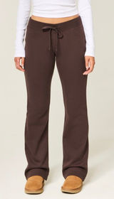 brown bootcut sweatpants Photo 0