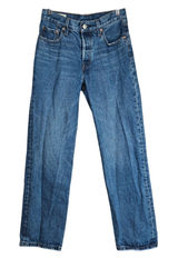 Levis Premium 501 Original 90s Straight Leg Jeans Medium Wash Blue W24 L30 A1959 Photo 0
