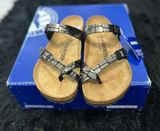 BIRKENSTOCK Mayari black metallic gladiator sandals slippers shoes eur 39 new Photo 0