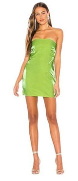 Lovers + Friends - NWT Jewels Mini Dress Apple Green Sz S Photo 0