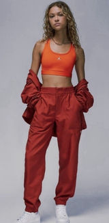 Nike Women’s Jordan Jumpman Woven Jogger Pants Dusty Peach/Dune Red XL Athletic Photo 0