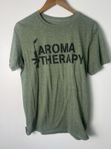 Kygunco WM MD Aroma Therapy Rifle Graphic T-Shirt Heather Green Short Sleeve Photo 0