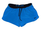 NIKE DRI-FIT Size XL Blue Athletic Activewear Shorts Fold Over Waist Just Do It Photo 0