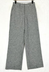 Abercrombie & Fitch Curve Love Sloane Gingham Wide Leg Pants Size 0 Long Tall Photo 0