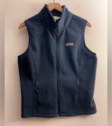 Vineyard Vines navy blue fleece vest Photo 0