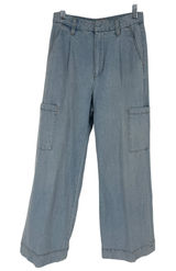 Joe's Jeans The Petra Blossom Wide Leg‎ Cargo Jeans Size 26 Cotton Linen Photo 0
