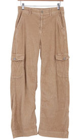 American Eagle Cargo Pants Womens 4 Super High-Rise Baggy Wide Leg Tan Good Photo 0