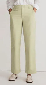 Madewell Relaxed Chino Pants In Pale Lichen Green Size 8 Minimalist‎ Effortless Photo 0
