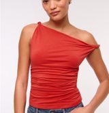 Abercrombie Asymmetrical Black Twist Top Photo 0