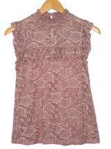 Cable & Gauge Lace Top Sz S Sleeveless‎ Fairy Ballet Core Feminine Y2K Coquette Photo 0