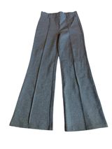 Quince Charcoal Ultra Stretch Ponte Flare Leg Trouser Pants Front Medium Women's Photo 0