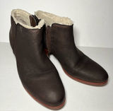 Sam‎ Edelman Petty Leather Dainty Ankle booties in coffee women’s sz 10 Photo 0