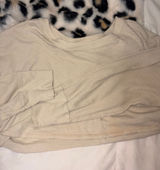 free people we the free long sleeve crop top tan Photo 0