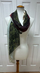 Edward Roth - New York - Hand Paint Silk Scarf - 80"x25". NEW‎ in Bag. Photo 0