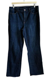 Talbots barely boot jean women's size 12 cotton blend dark wash trousers Photo 0