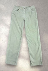 Charter Club Corduroy Pants Women's 10 Green Laura Fit Normcore Retro Academia Photo 0