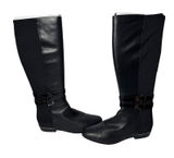 White House‎ Black Market Alexa Tall Boot High Zip Leather Riding Womens 7.5 Photo 0