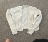 White Brandy Melville Cardigan Cropped Photo 0