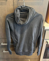 Lululemon‎ Rest Day Pullover or Stress Less Cowl Neck Hoodie black Stretch 2 Photo 0