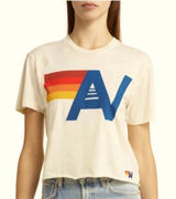 Aviator nation logo boyfriend tee size small  Photo 0