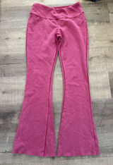 Out From Under Urban‎ Outfitters Mineral Wash Flare Sweatpants - Pink Photo 0