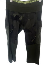 Lululemon Green Camo Style Leggings Size 4 Photo 0