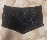 Sequin micro shorts Black Photo 0