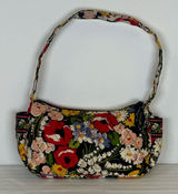Vera Bradley ‘Poppy Fields’ Shoulder Bag Vibrant Floral Design Quilted Cotton Photo 0