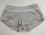 Lululemon Shorts Womens 4 Gray 3 In Running Lined Zip Pocket Athletic Sport Photo 0