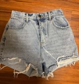 High Waisted Jean Shorts Photo 0