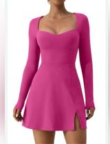 Fit & Comfort Fuchsia Long Sleeve strech Dress Photo 0