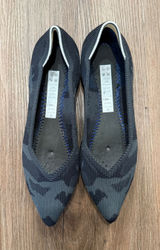 Rothys The Point Grey Camo Pointed Toe Flats‎ Womens 8.5 Sustainable Washable Photo 0