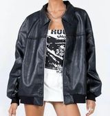 Princess Polly Oversized Leather Jacket Photo 0