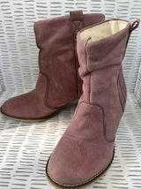 Lavorazione Artigiana for Sundance Italian Leather Slouchy Boots Mauve 39 8.5 Photo 0