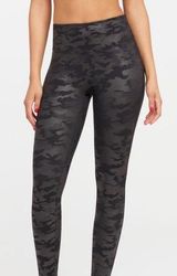 Spanx Camo Faux Leather Leggings Photo 0