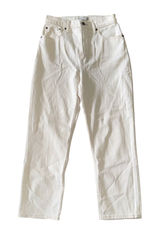 Abercrombie & Fitch Curve‎ Love Ankle Straight Jeans Womens 28 Short Cream NWT Photo 0