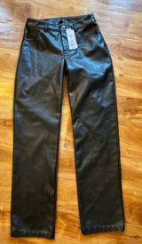 Wild Fable Dark Brown Faux Leather Pants Size 00 (14/28) New With Tags High Rise Photo 0